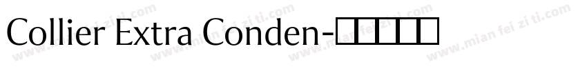 Collier Extra Conden字体转换